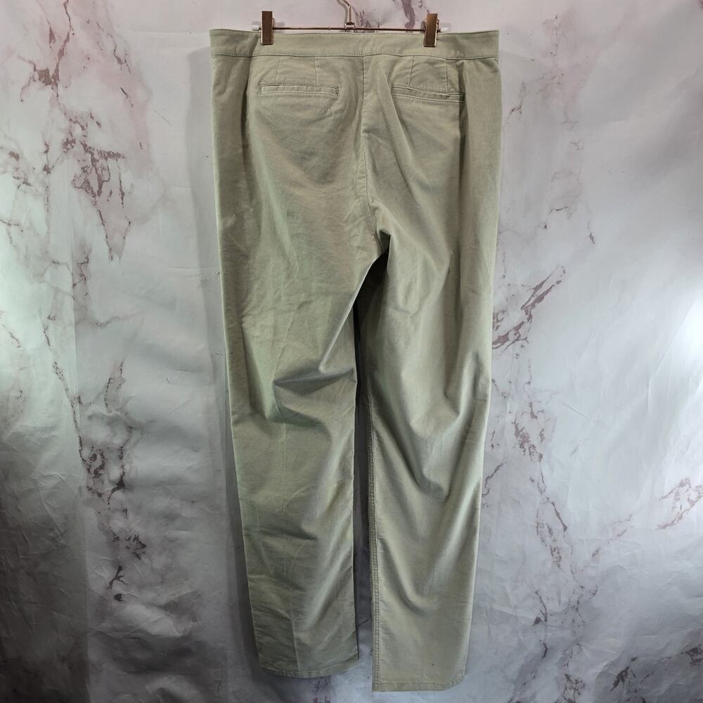 J Jill Pants Womens 12 X 32 T Tall Beige Corduroy High Rise Straight Stretch